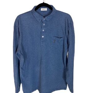 #139 JOHNNIE-O  Heavy Stretch Button Neck Pullover